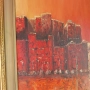 Авторска картина "Червеният град", снимка 8