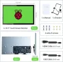 HAMTYSAN Raspberry Pi екран, 10,1-инчов сензорен монитор 1024x600 Малък HDMI монитор със стойка, IPS, снимка 6