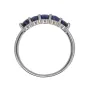 Класически Пръстен със Сапфири Сребро 925, снимка 3