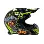 Мотокрос каска 188 - Black/Yellow, снимка 3