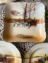 Royal Doulton, по-специално чинии и квадратна купа със сцени с конски карети. , снимка 2