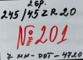 245/45ZR20 грайфер 7мм dot20-№201, снимка 2