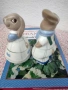 Royal Dux Czechoslovakia двойка винтидж фигурки на зайчета, снимка 4