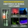 Мощен мини прожектор YEMAO 3000 лумена 7 LED Диода UV ултравиолетова RGB странична светлина, снимка 8
