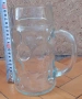 Стъклена халба за бира - 1,250 л, италианска, снимка 1
