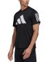 Мъжка тениска ADIDAS Training FreeLift 3-Stripes Tee Black, снимка 1