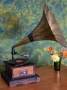 Антикварен грамофон His Master’s Voice (HMV) - истинска музикална класика от началото на XX век., снимка 1