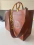 Голяма бизнес Фенди/Fendi „Слънчев лъч-Sinchine“ чанта от естествена кожа, снимка 3