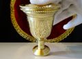 Разкошна персийска бронзова чаша,бижу. , снимка 8