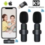 Комплект Безжични Микрофони K9 – Професионален звук за вашия смартфон, снимка 5