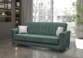 Диван 3-ка разтегателен с ракла MADRID 2 зелено/бежово Код P1661, снимка 2