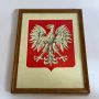 Герб на Полша в рамка на фазер, снимка 1 - Антикварни и старинни предмети - 45929792
