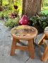 Столче /Табуретка от тиково дърво, снимка 11