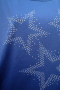 4XL Нова синя блуза със звезди от капси , снимка 3
