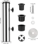 Универсална стойка за чадър от неръждаема стомана с адаптери, снимка 2