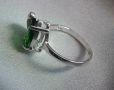 Сребърен пръстен с празиолит, снимка 4