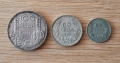 Лот от Сребърни монети непочистени 100лв 1934г,50лв1934г,20лв1930г.., снимка 1