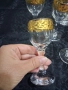 Сервиз с позлата( за аперитив/ракия), снимка 1