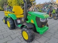 TEXAS акумулаторен трактор с ремарке RANCHER зелен, снимка 1
