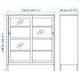 IDÅSEN Нов шкаф с плъзгащи се стъклени врати от Икеа / Ikea, снимка 4