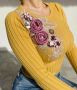 Блузка с цветя, снимка 1 - Блузи с дълъг ръкав и пуловери - 45828880