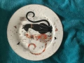 Порцеланова чиния  и шпатула не се използва в подаръчна кутия , снимка 6
