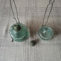 Газена лампа - голяма и малка , снимка 1 - Антикварни и старинни предмети - 45586682