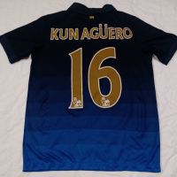 Манчестър Сити 2014 оригинална футболна тениска NIKE фланелка за футбол с номер 16 KUN AGUERO, снимка 1 - Футбол - 45467962