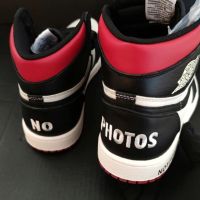 Nike Air Jordan 1 High No Photos Рядък Лимитиран Модел размер 43 Номер, снимка 1 - Кецове - 45406190