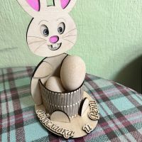 Великденско зайче-кошничка за яйца, снимка 2 - Фигурки - 45326593