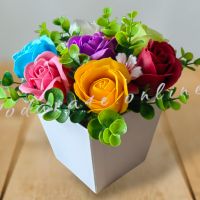 Букет от ароматни сапунени цветя. Идеален подарък за всеки повод , снимка 3 - Подаръци за жени - 45484084