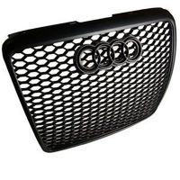 Решетка без емблема Audi A6 С6 (2008-2011) - RS Look черна, снимка 1 - Аксесоари и консумативи - 45340907