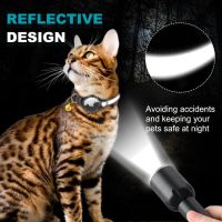 AirTag котешки нашийник, светлоотразителен и водоустойчив държач за етикети, черен, размер, XS, S, снимка 8 - За котки - 45625037