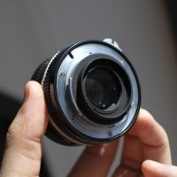 Nikon Nikkor 50mm f2 ръчнофокусен твърд обектив, снимка 4 - Обективи и филтри - 45289511