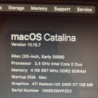 iMac (20-inch, Early 2008) SSD 500GB, снимка 3 - За дома - 45436620