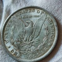 1$ Морган долар 1884-О - Филаделфия, САЩ (сребро), снимка 2 - Нумизматика и бонистика - 45325039