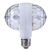 Диско LED лампа, въртяща се крушка - автоматично въртене с кристални топки, снимка 4 - Лед осветление - 45638985