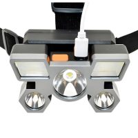 Водоустойчив led челник, 4 нива на осветеност, с USB зарядно, led лампа, регулируем от 0-90° HY501, снимка 2 - Други - 45630791