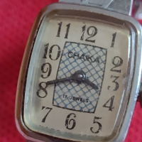 Стар ръчен часовник CHAIKA 17 JEWELS от соца за КОЛЕКЦИЯ ДЕКОРАЦИЯ 43899, снимка 2 - Антикварни и старинни предмети - 45002562