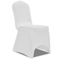 Еластични калъфи за столове, бели – 50 броя（SKU:241196, снимка 1 - Други - 45154427
