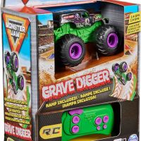 Кола с дистанционно управление Monster Jam 1-64th Grave Digger, играчка за деца, зелено, снимка 10 - Коли, камиони, мотори, писти - 45097146