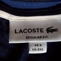 Тениска Lacoste-синя, снимка 2 - Тениски - 45303617