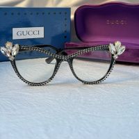 Gucci очила за компютър прозрачни с камъни слънчеви диоптрични рамки , снимка 7 - Слънчеви и диоптрични очила - 45249079