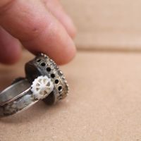 Възрожденски сребърен пръстен, снимка 3 - Антикварни и старинни предмети - 45683647