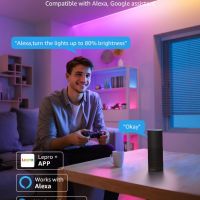 Lepro S1 Smart LED лента, 5M 150LEDs Работи с Alexa, Google Assitant, Bluetooth и WiFi App Control, снимка 3 - Лед осветление - 45342520