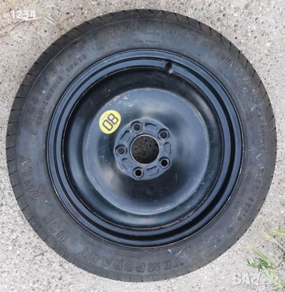 FORD резервна гума с джанта тип патерица 5x108 Ф63.4мм за Форд, снимка 1