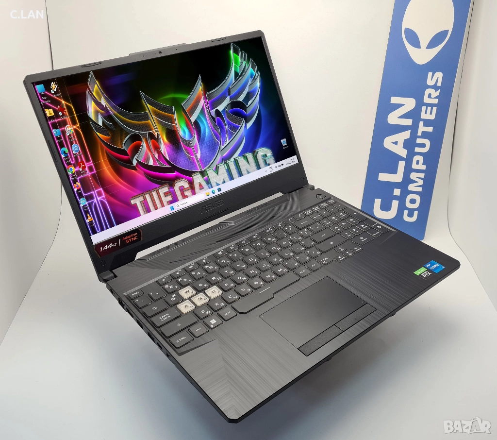 Asus Tuf Gaming 15 i5-11400H/16GB/512SSD/RTX 3050-4GB/FHD/Подсветка, снимка 1