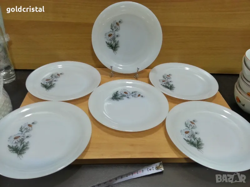 Стар френски аркопал чинии, снимка 1