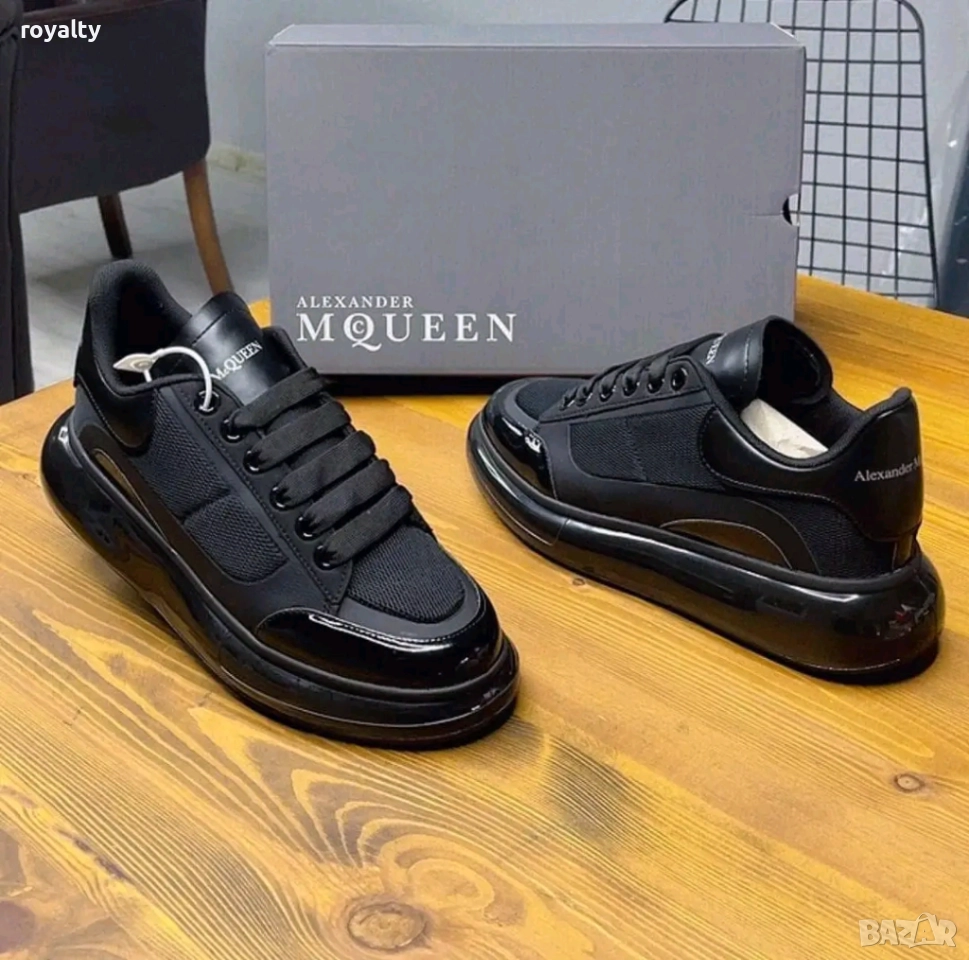 Alexander McQueen Черни Мъжки Маратонки 40-44 Номер , снимка 1