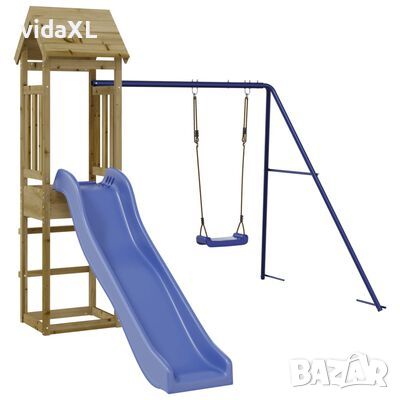 vidaXL Комбинирано детско съоръжение за игра, импрегниран бор(SKU:3155821, снимка 1